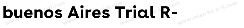 buenos Aires Trial R字体转换